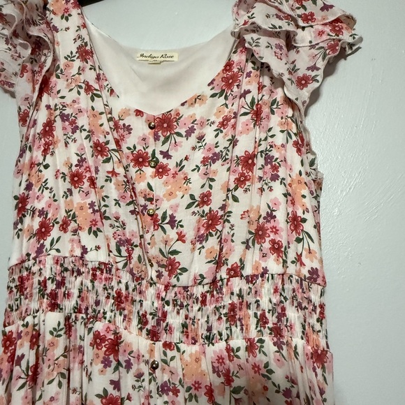 Floral Pink Maxi Dress - Picture 3 of 4